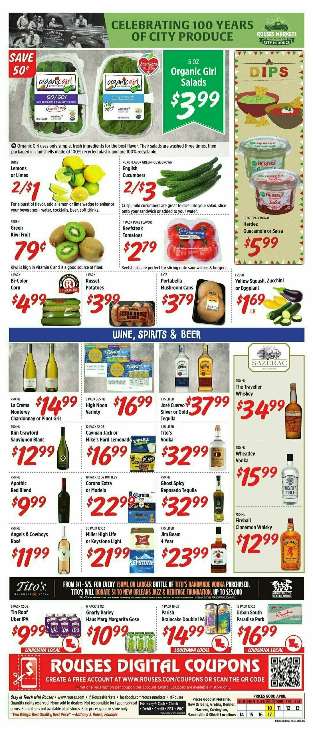 Rouses Markets Weekly Ad from April 10