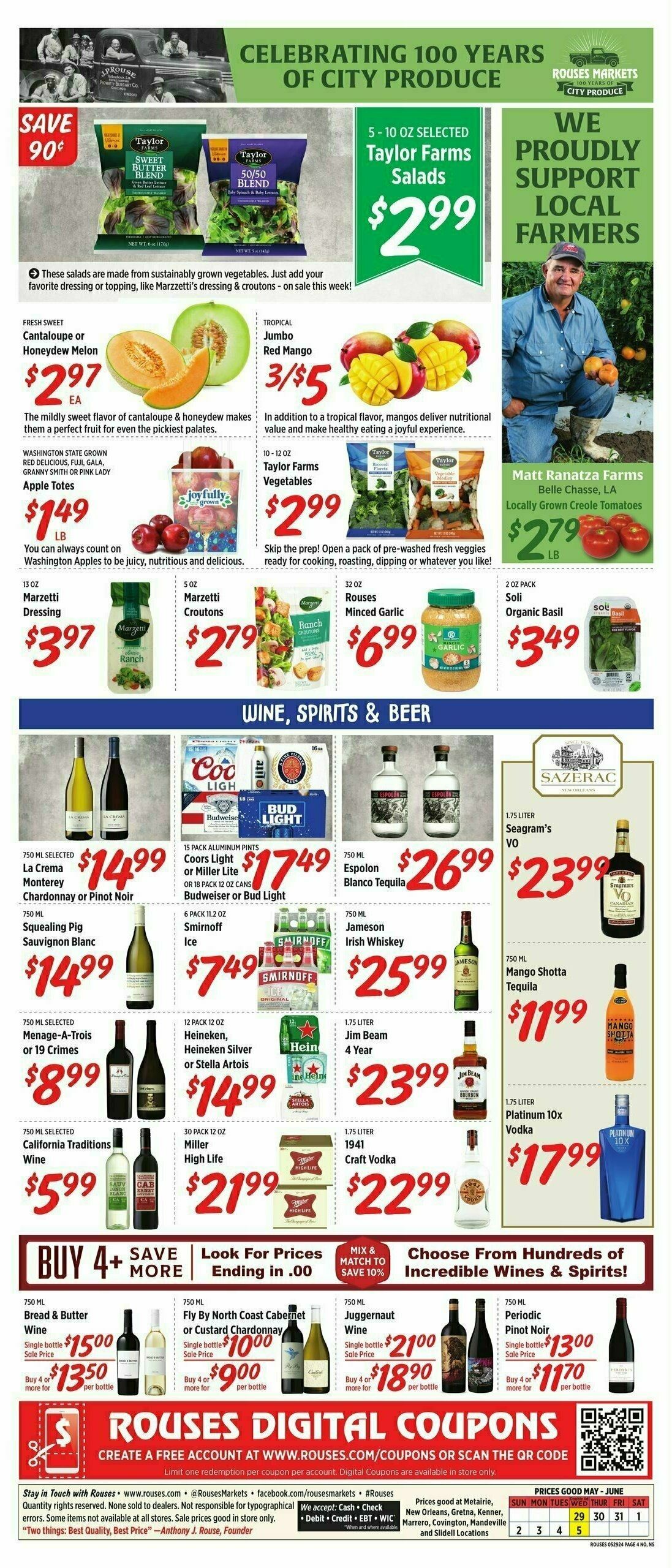 Rouses Markets Weekly Ad from May 29