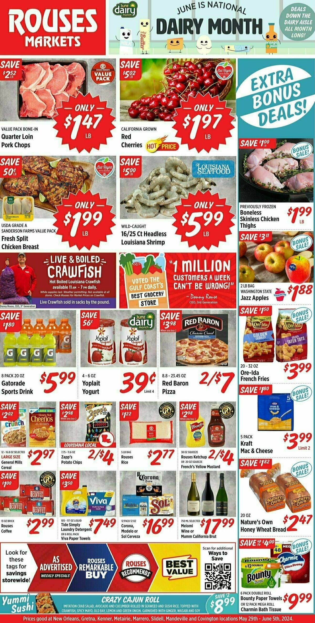 Rouses Markets Bonus Deals Weekly Ad from June 1