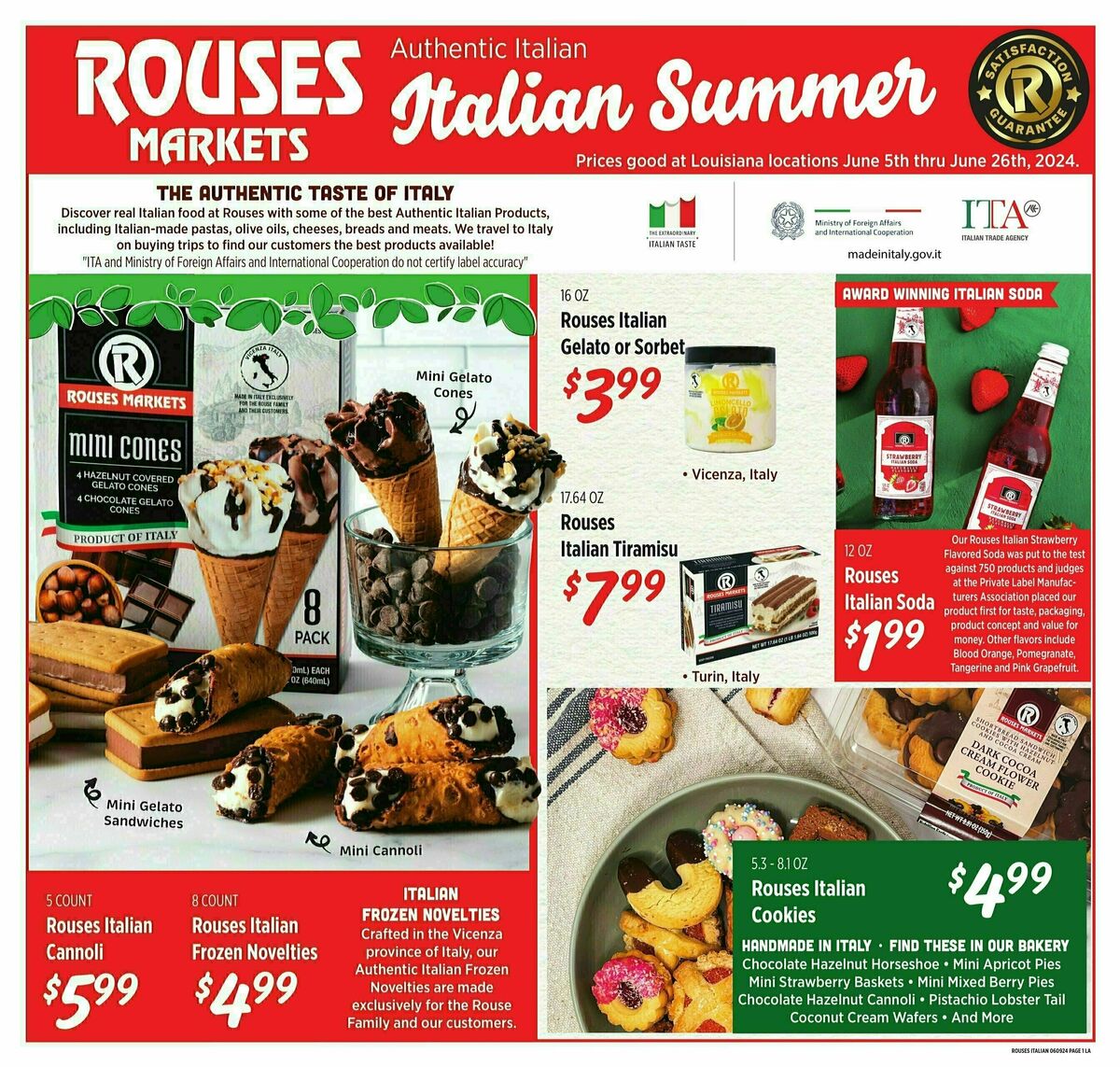 Rouses Markets Italian Summer Weekly Ad from June 5