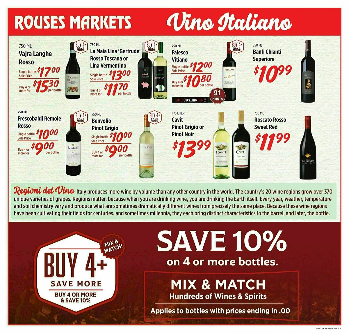 Rouses Markets Italian Summer Weekly Ad from June 5