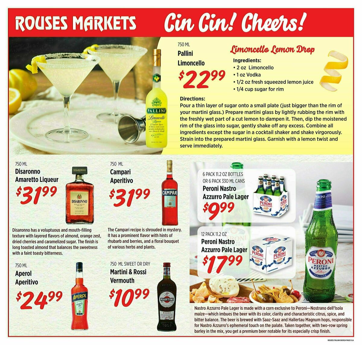 Rouses Markets Italian Summer Weekly Ad from June 5