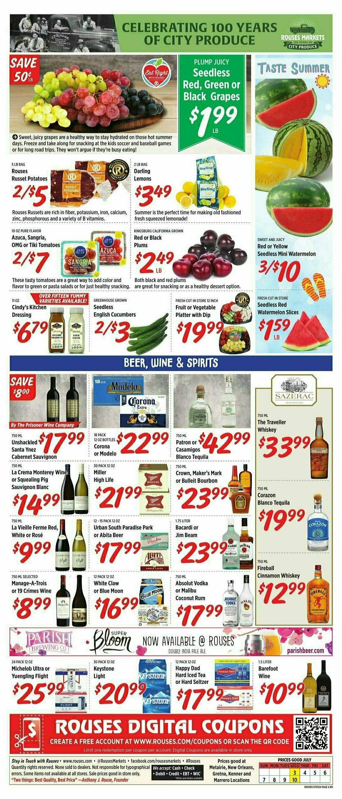 Rouses Markets Weekly Ad from July 3