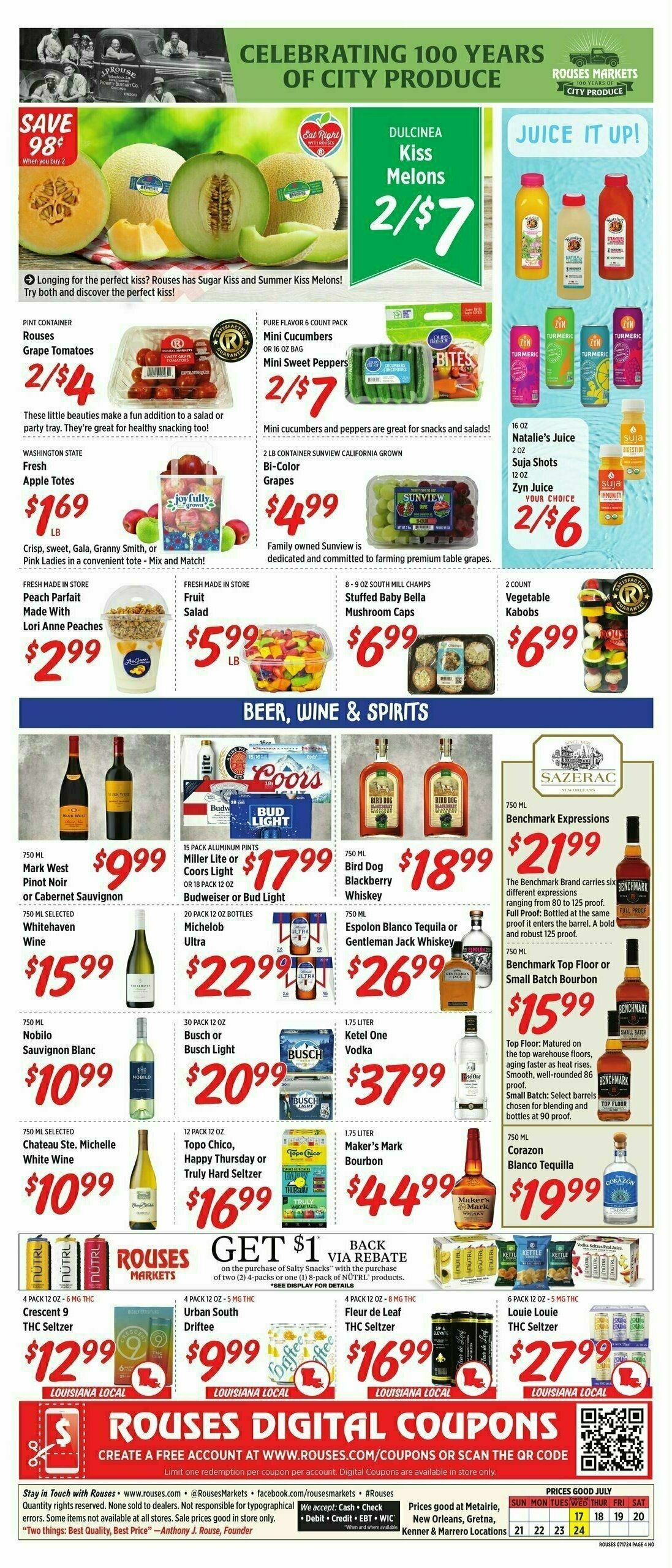 Rouses Markets Weekly Ad from July 17