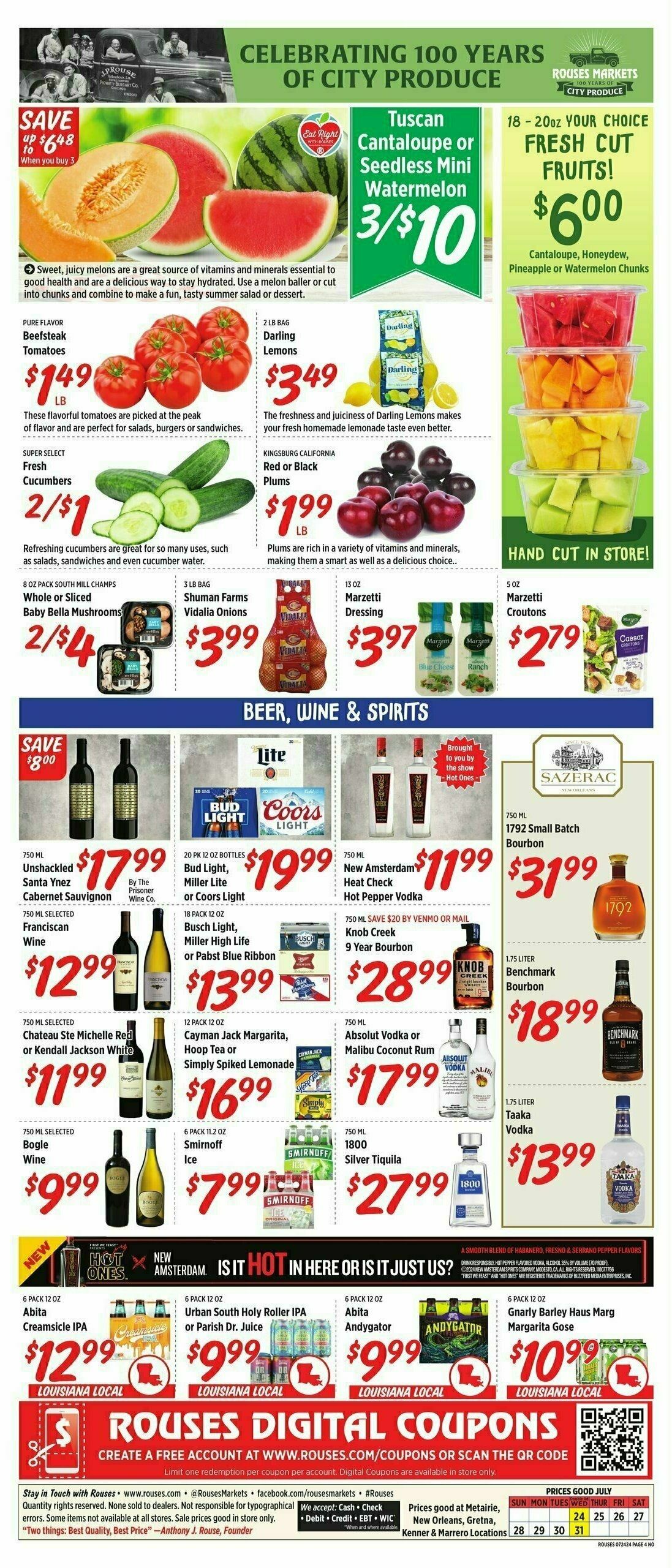 Rouses Markets Weekly Ad from July 24