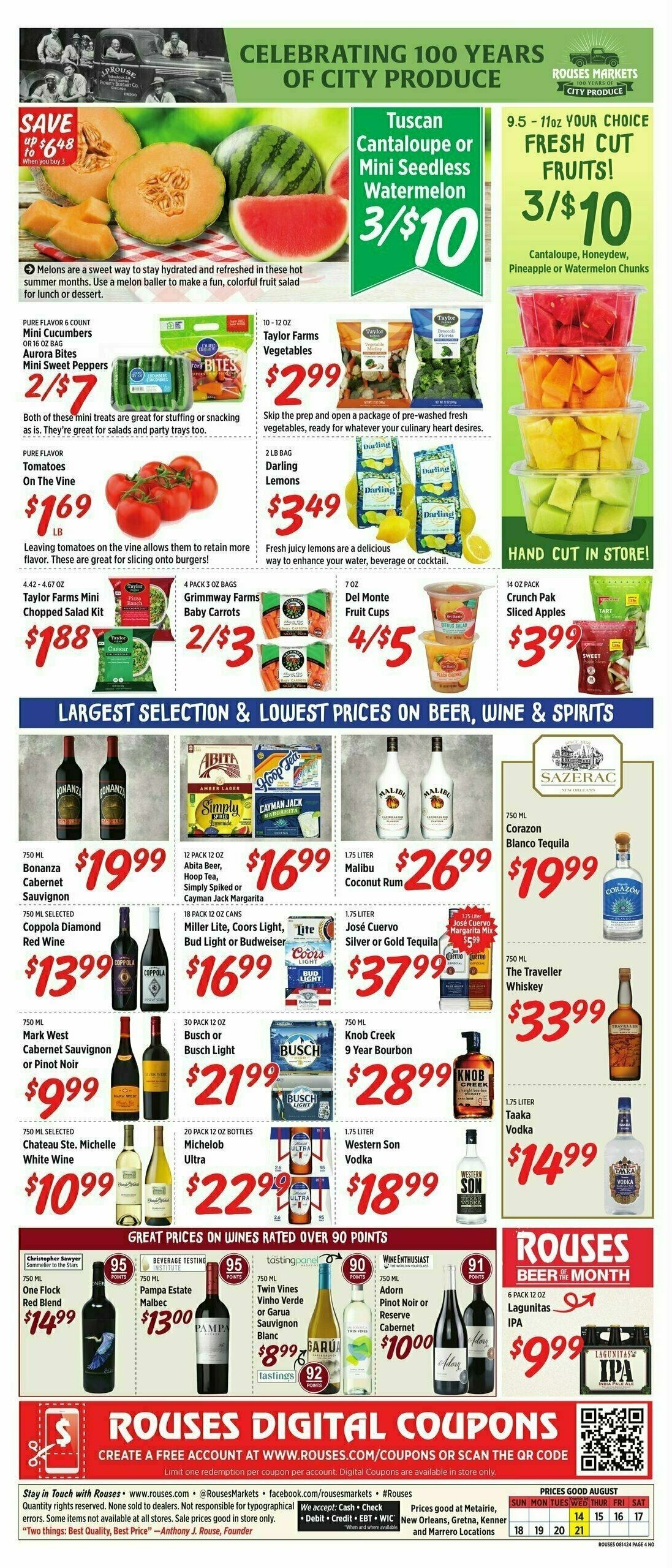 Rouses Markets Weekly Ad from August 14