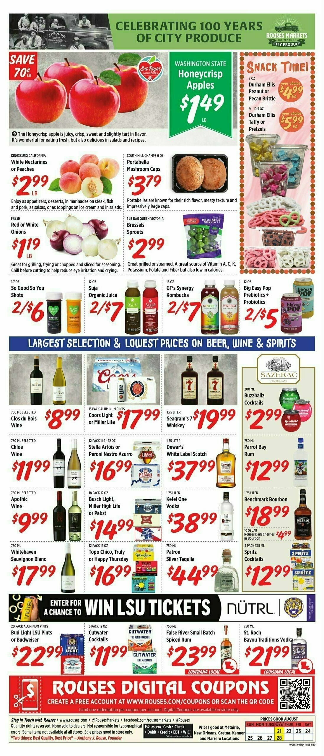 Rouses Markets Weekly Ad from August 21