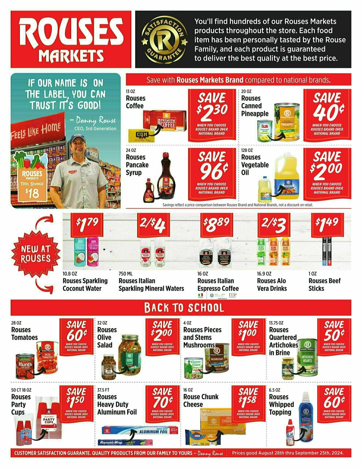 Rouses Markets Private Label Weekly Ad from August 28