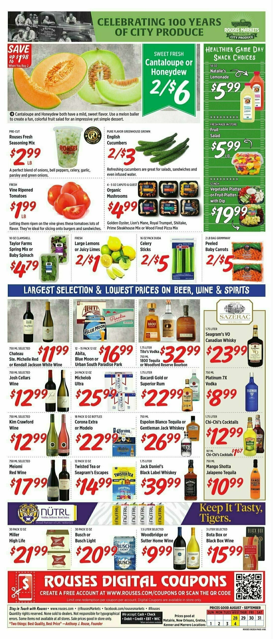 Rouses Markets Weekly Ad from August 28