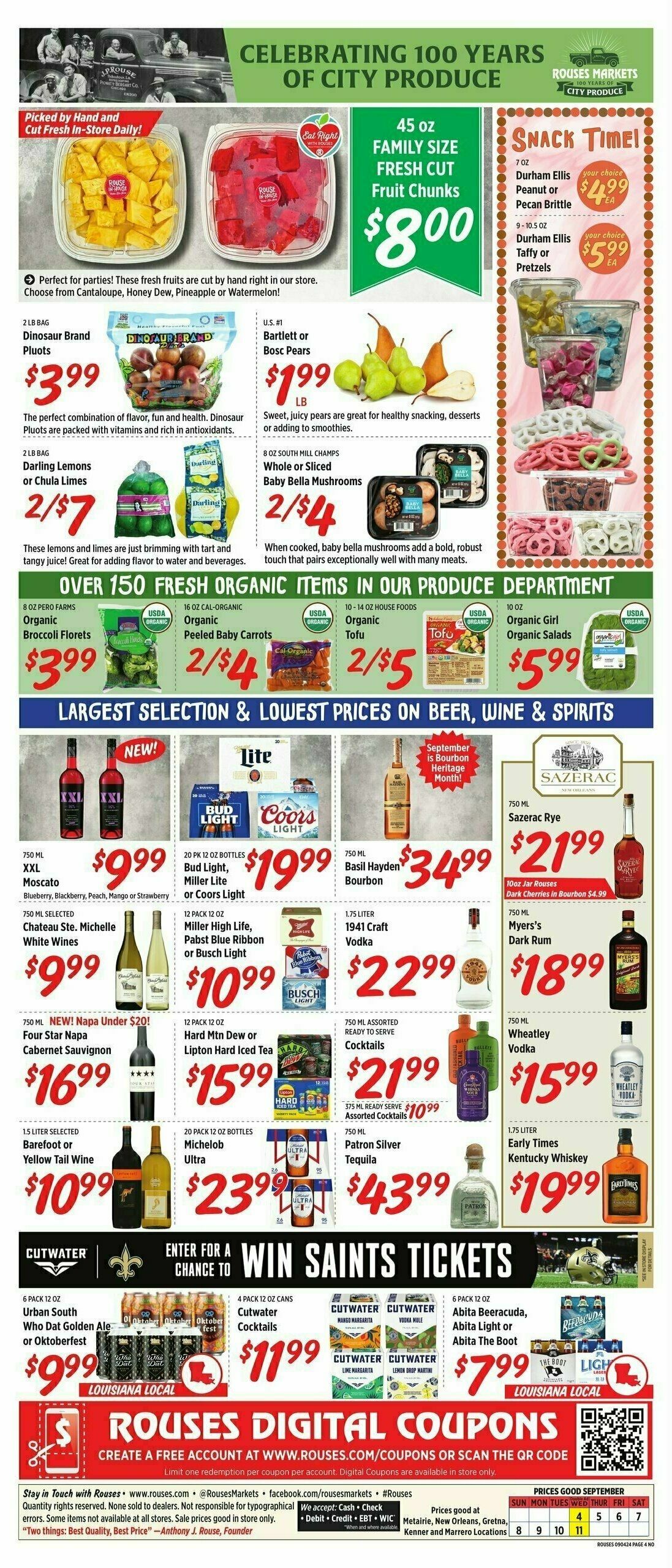 Rouses Markets Weekly Ad from September 4