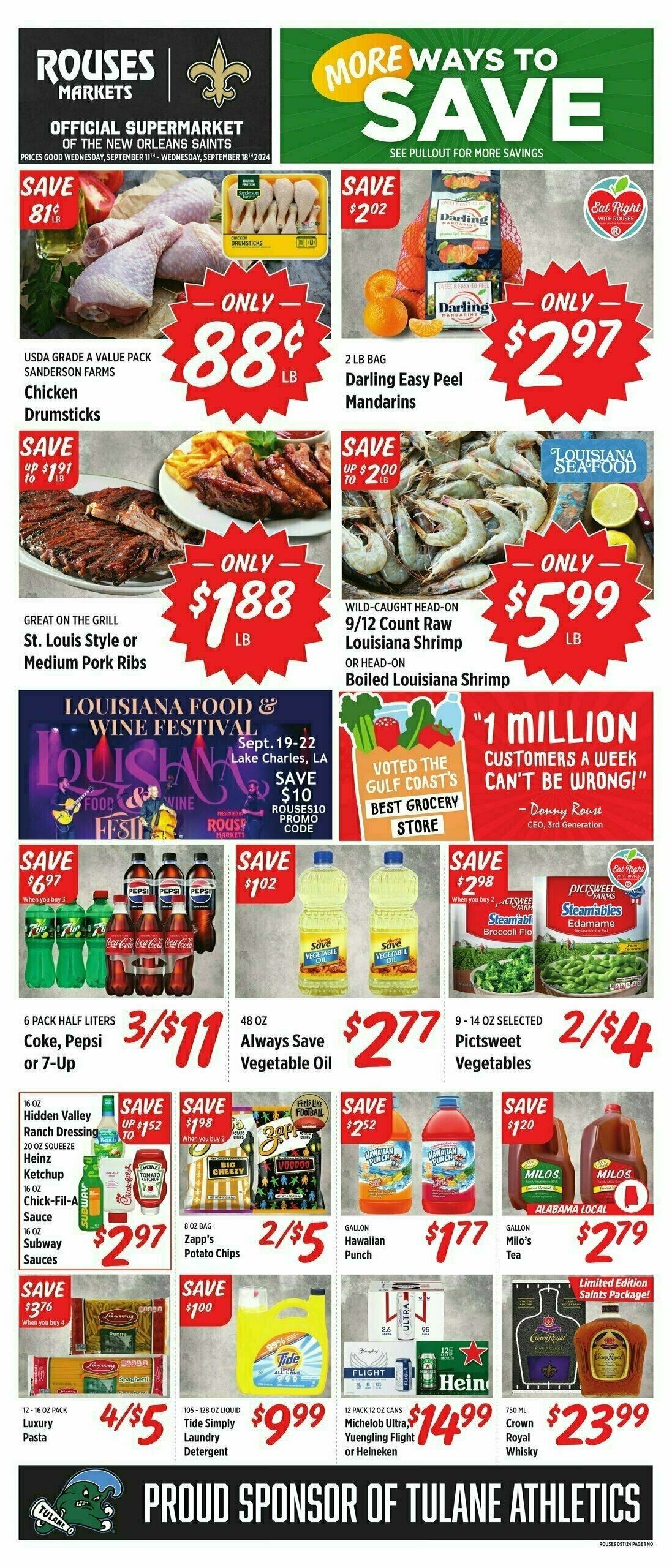 Rouses Markets Weekly Ad from September 11