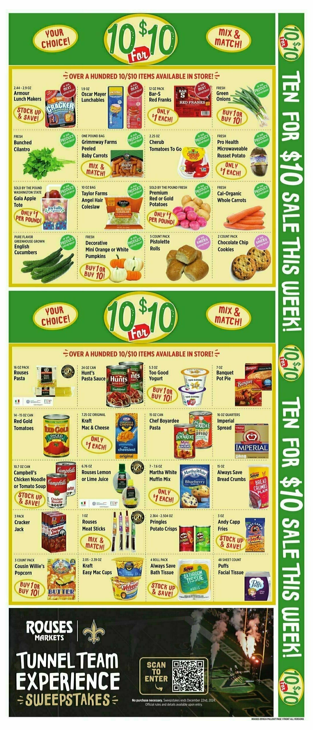 Rouses Markets Weekly Ad from September 18