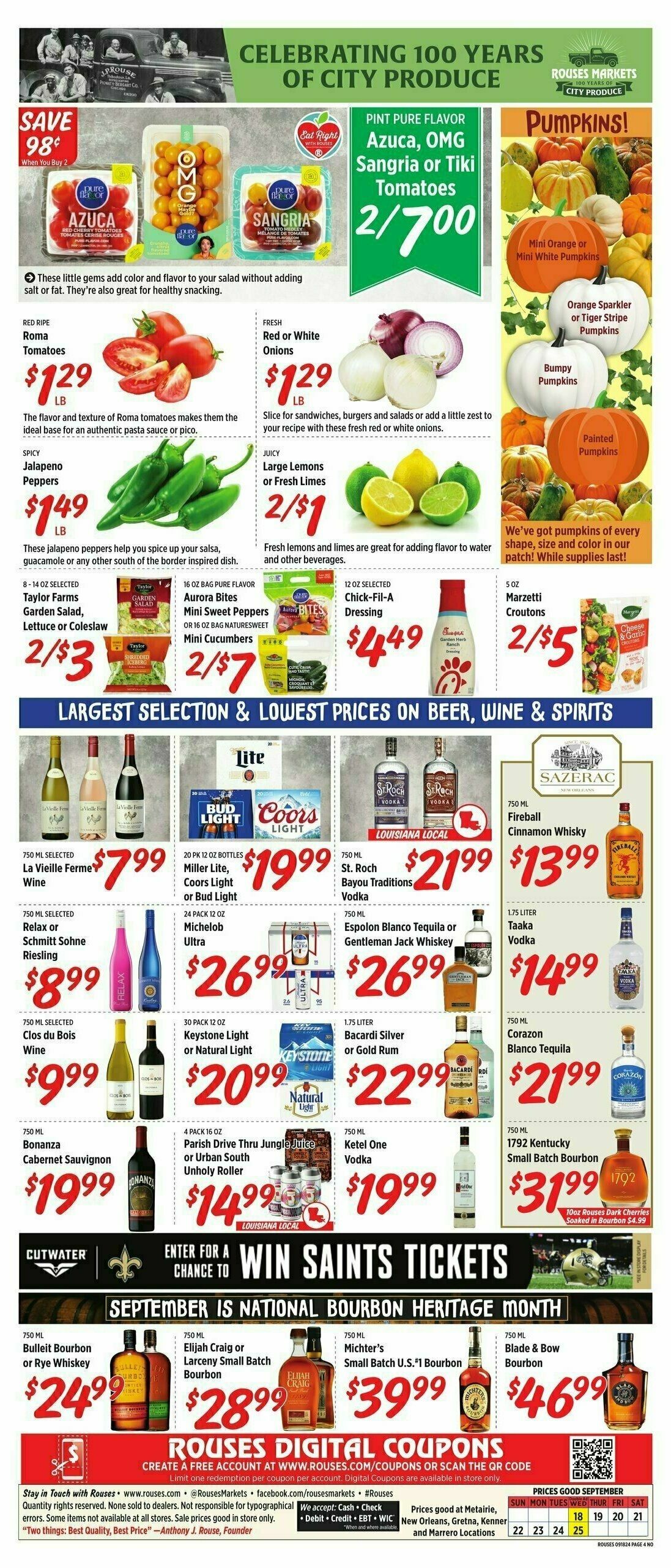 Rouses Markets Weekly Ad from September 18