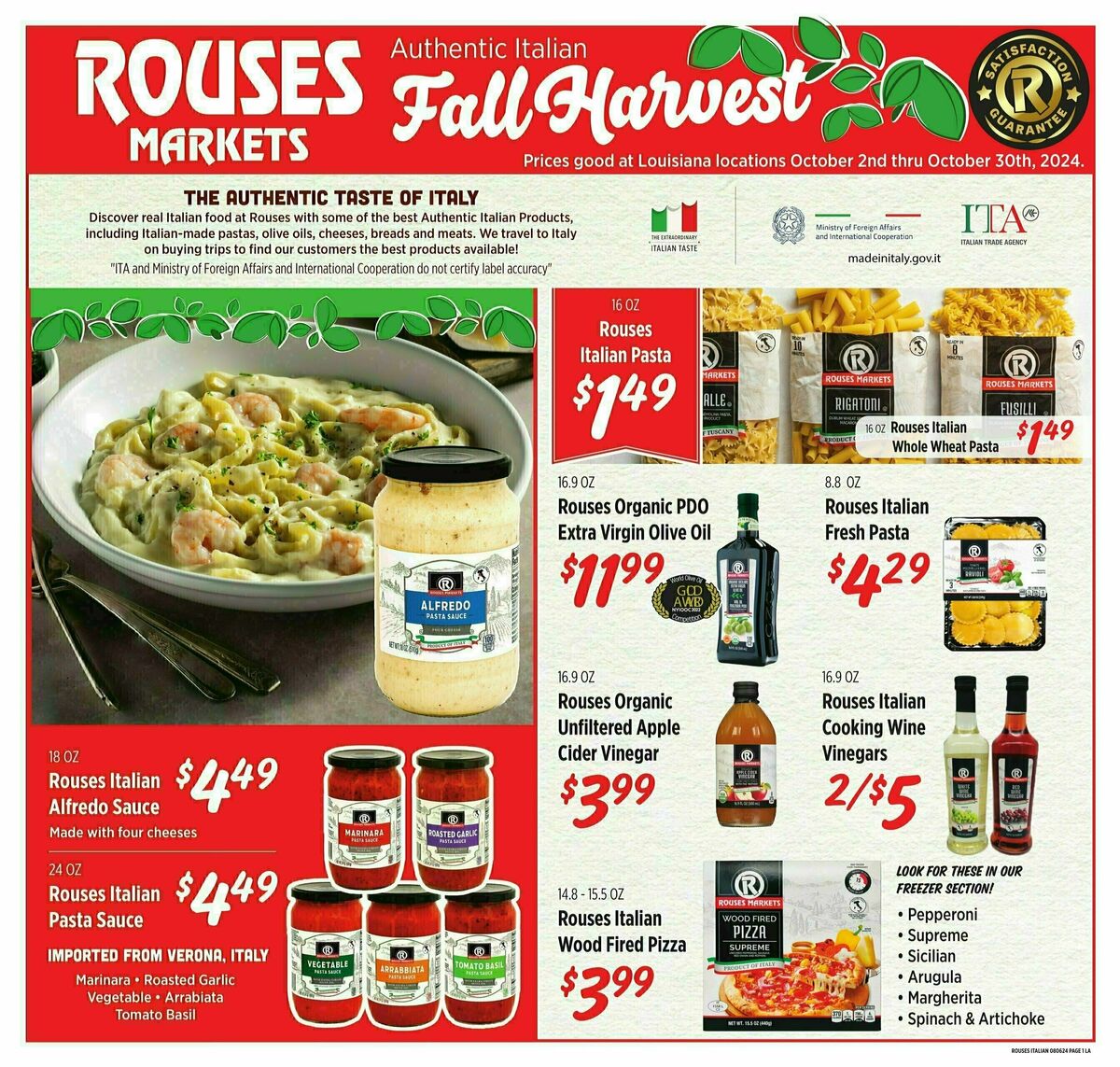 Rouses Markets Monthly Ad Weekly Ad from October 2