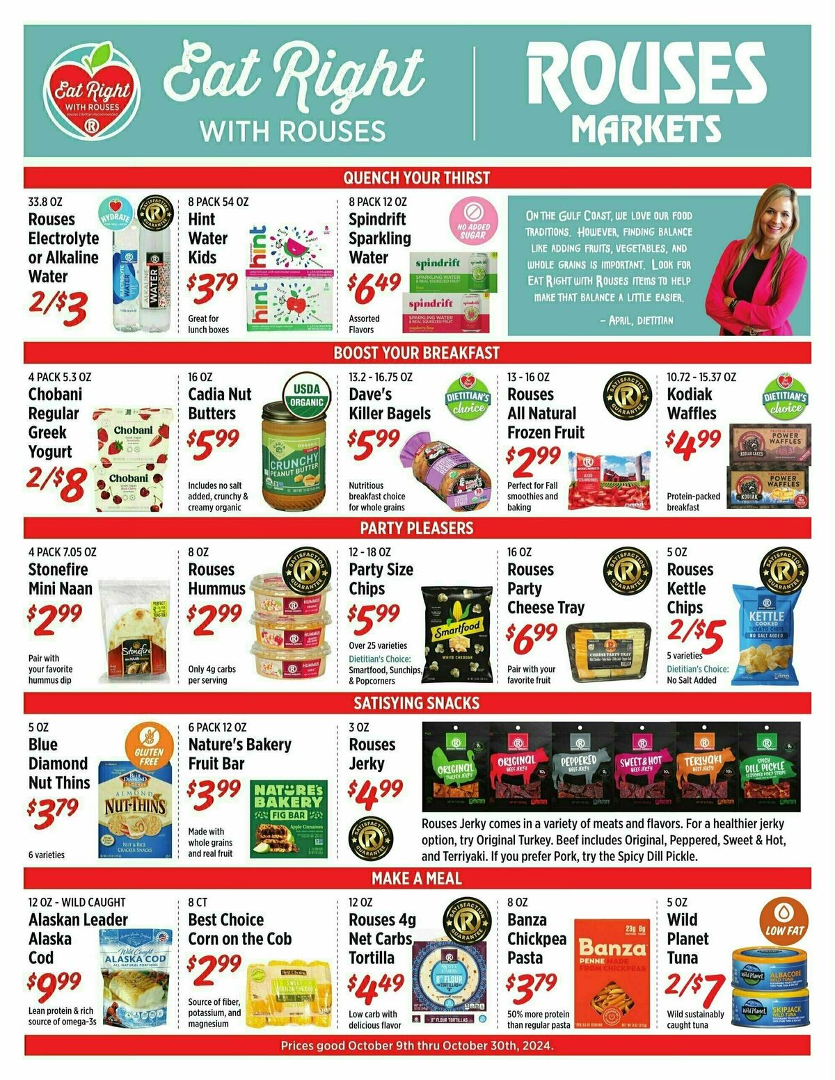 Rouses Markets Eat Right Savings Weekly Ad from October 10