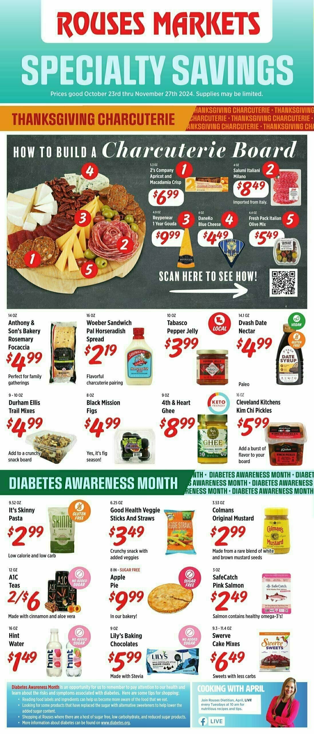 Rouses Markets Specialty Savings Weekly Ad from October 23