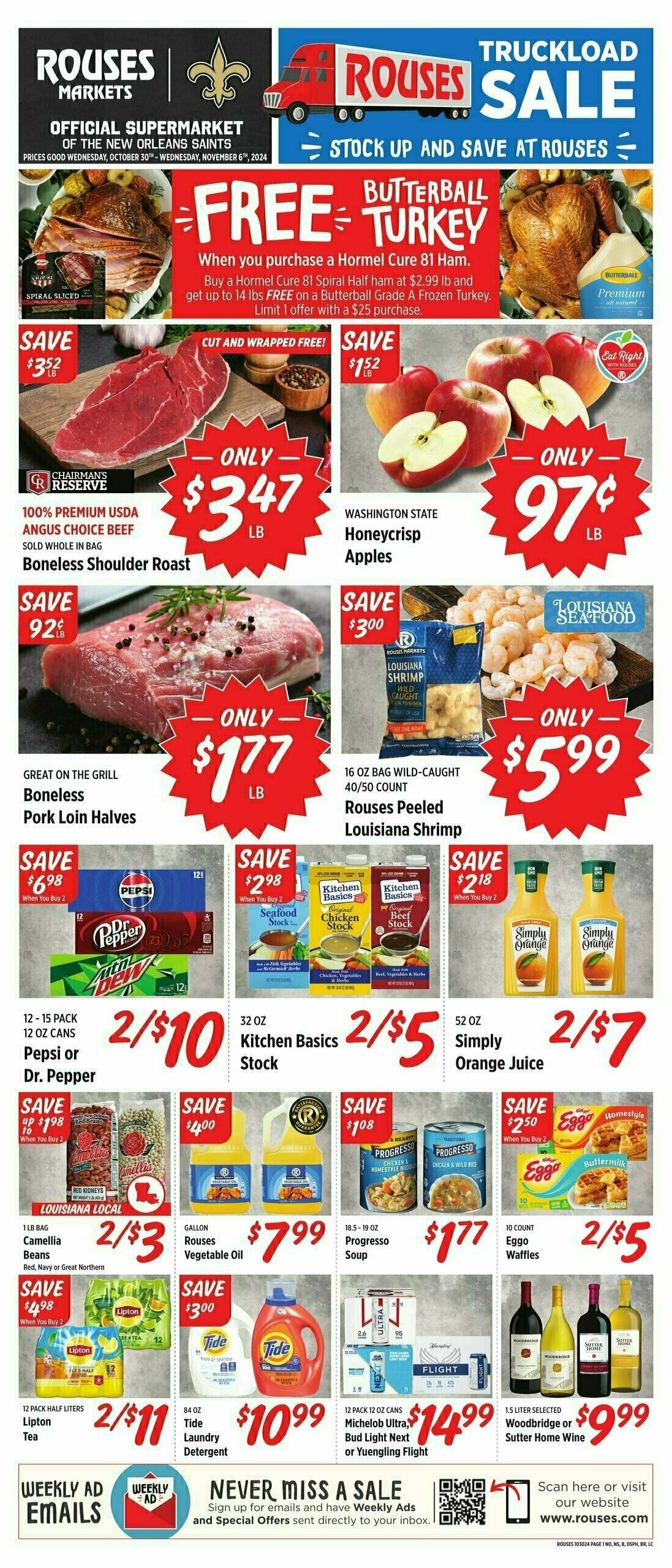 Rouses Markets Weekly Ad from October 30