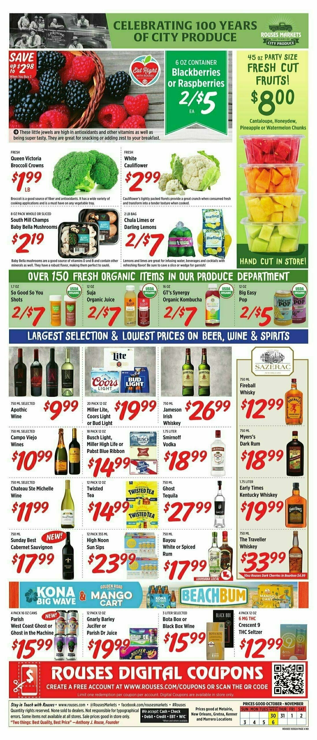 Rouses Markets Weekly Ad from October 30