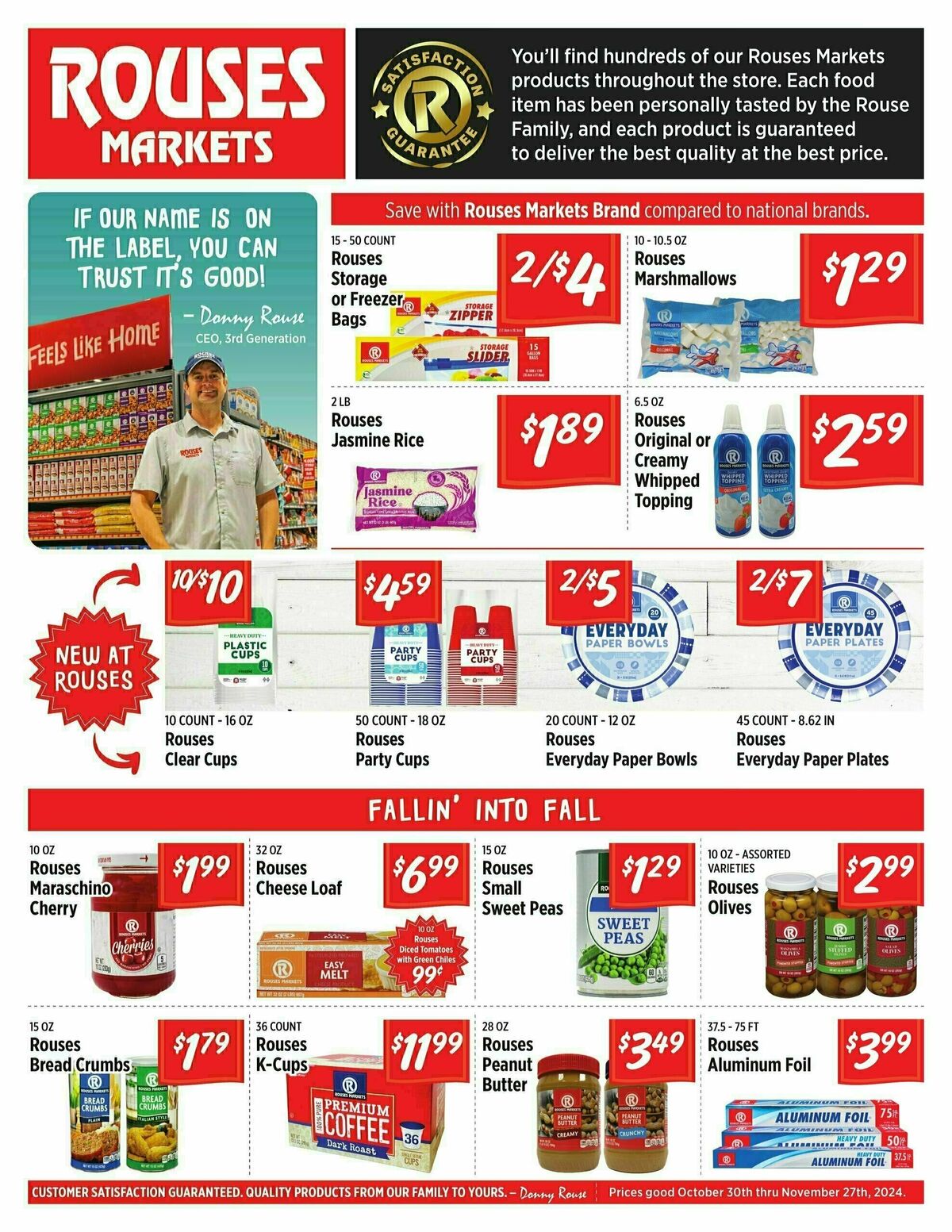 Rouses Markets Rouses Brand Weekly Ad from October 30