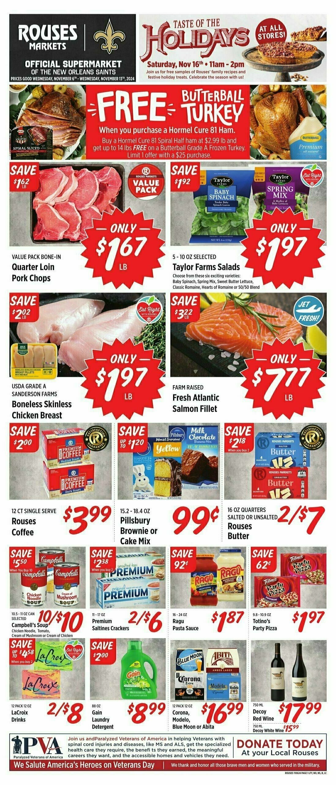 Rouses Markets Weekly Ad from November 6