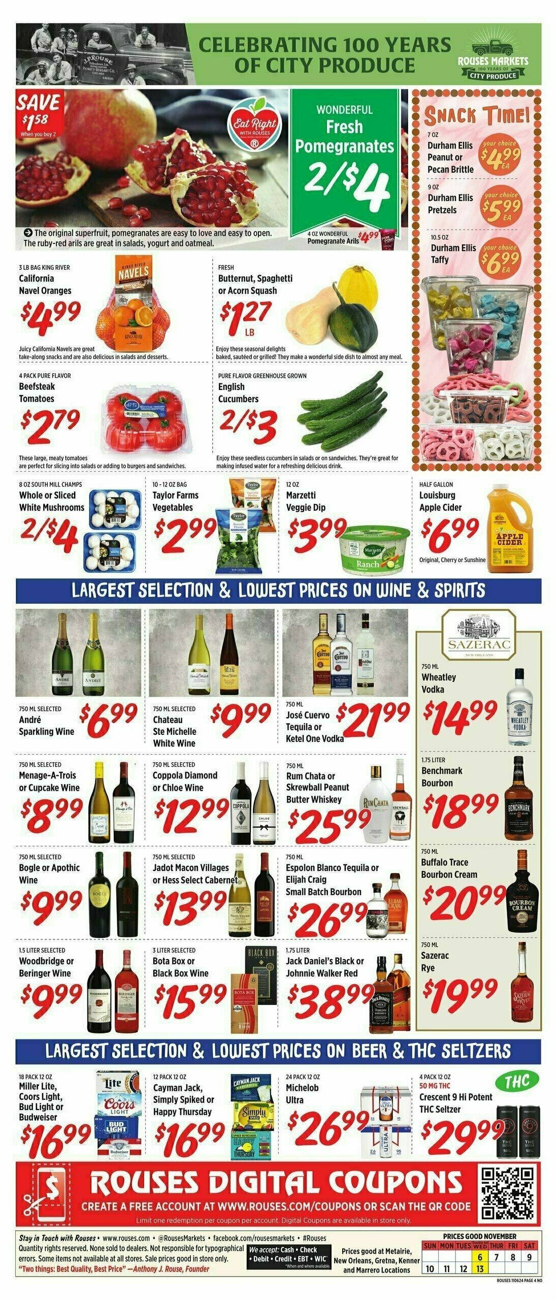 Rouses Markets Weekly Ad from November 6