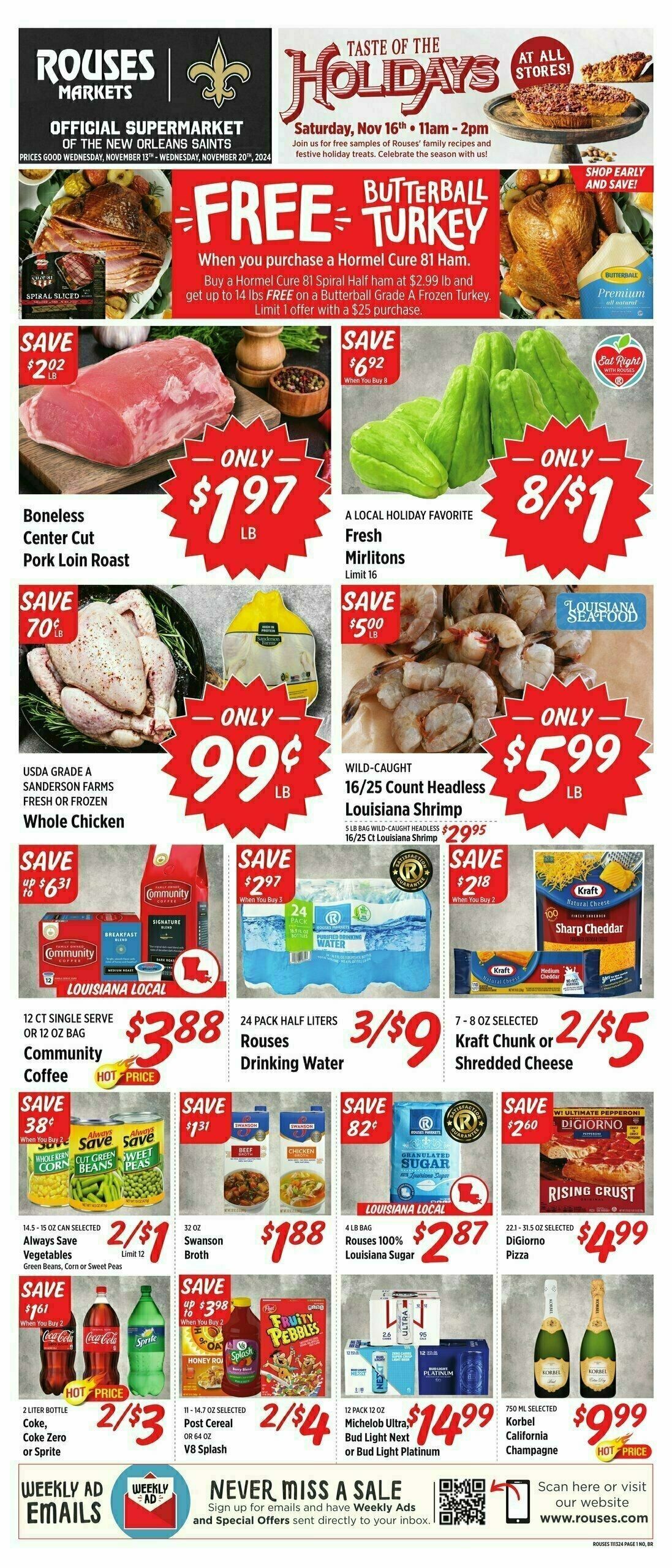 Rouses Markets Weekly Ad from November 13