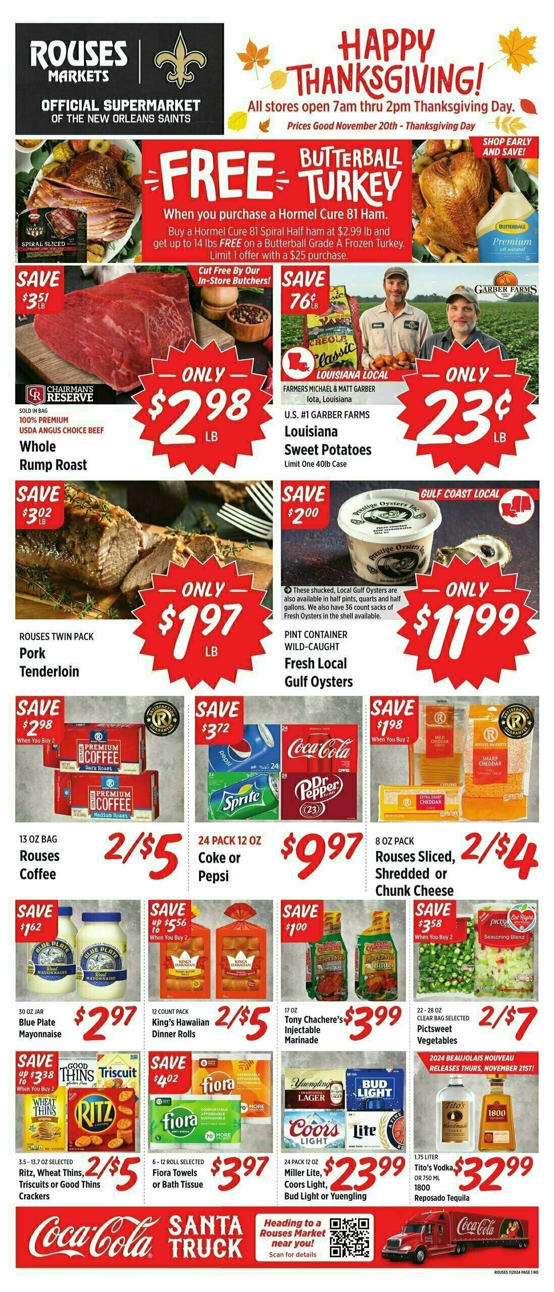 Rouses Markets Weekly Ad from November 20