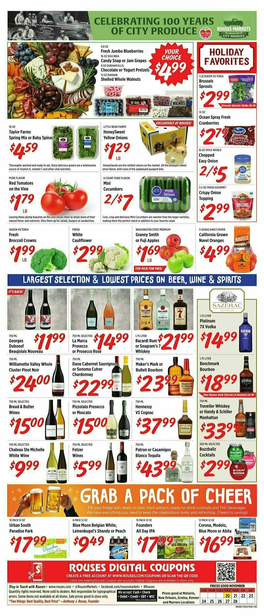 Rouses Markets Weekly Ad from November 20