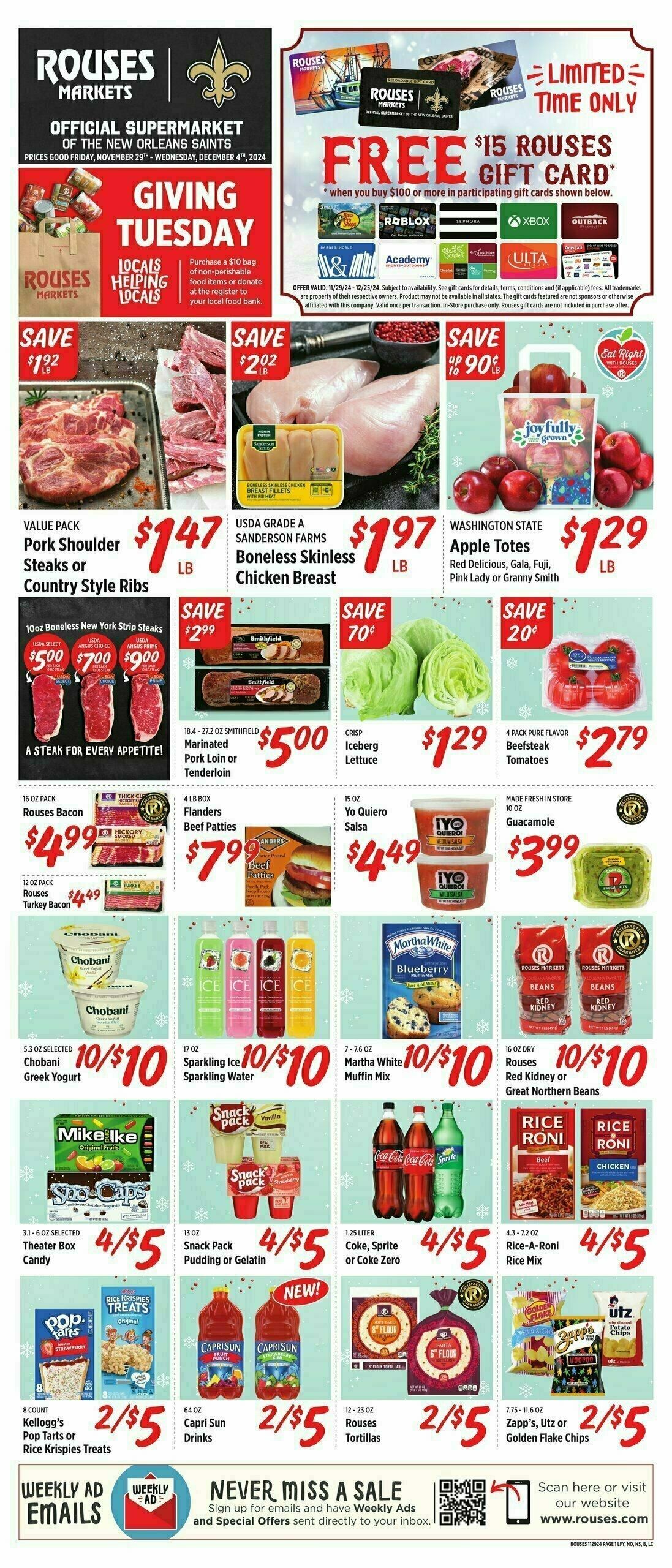 Rouses Markets Weekly Ad from November 29