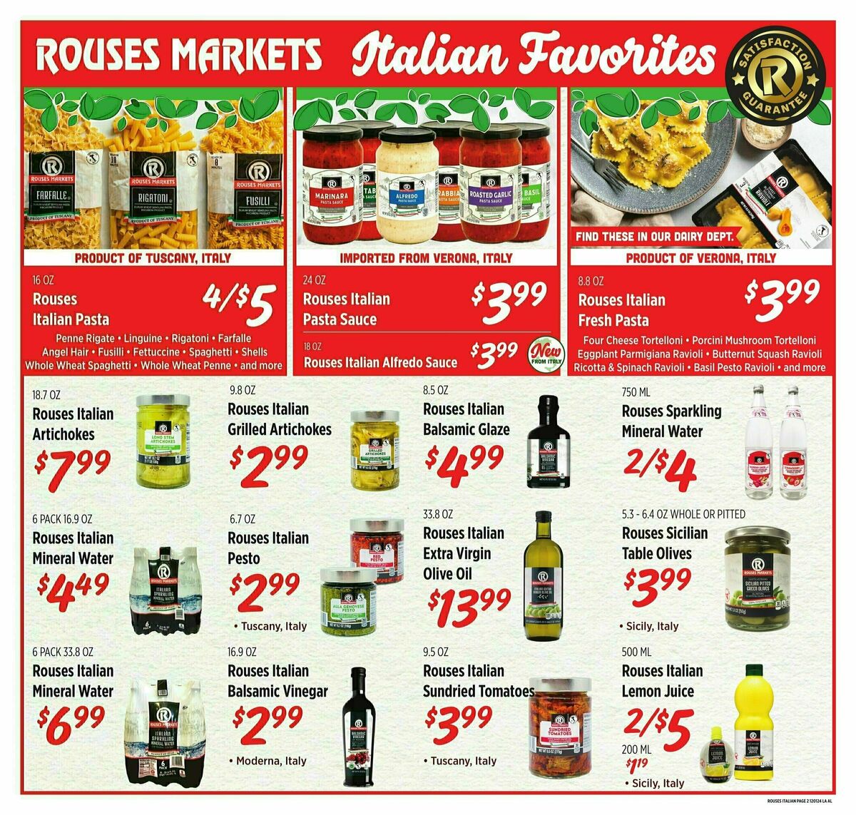 Rouses Markets Authentic Italian Weekly Ad from November 29