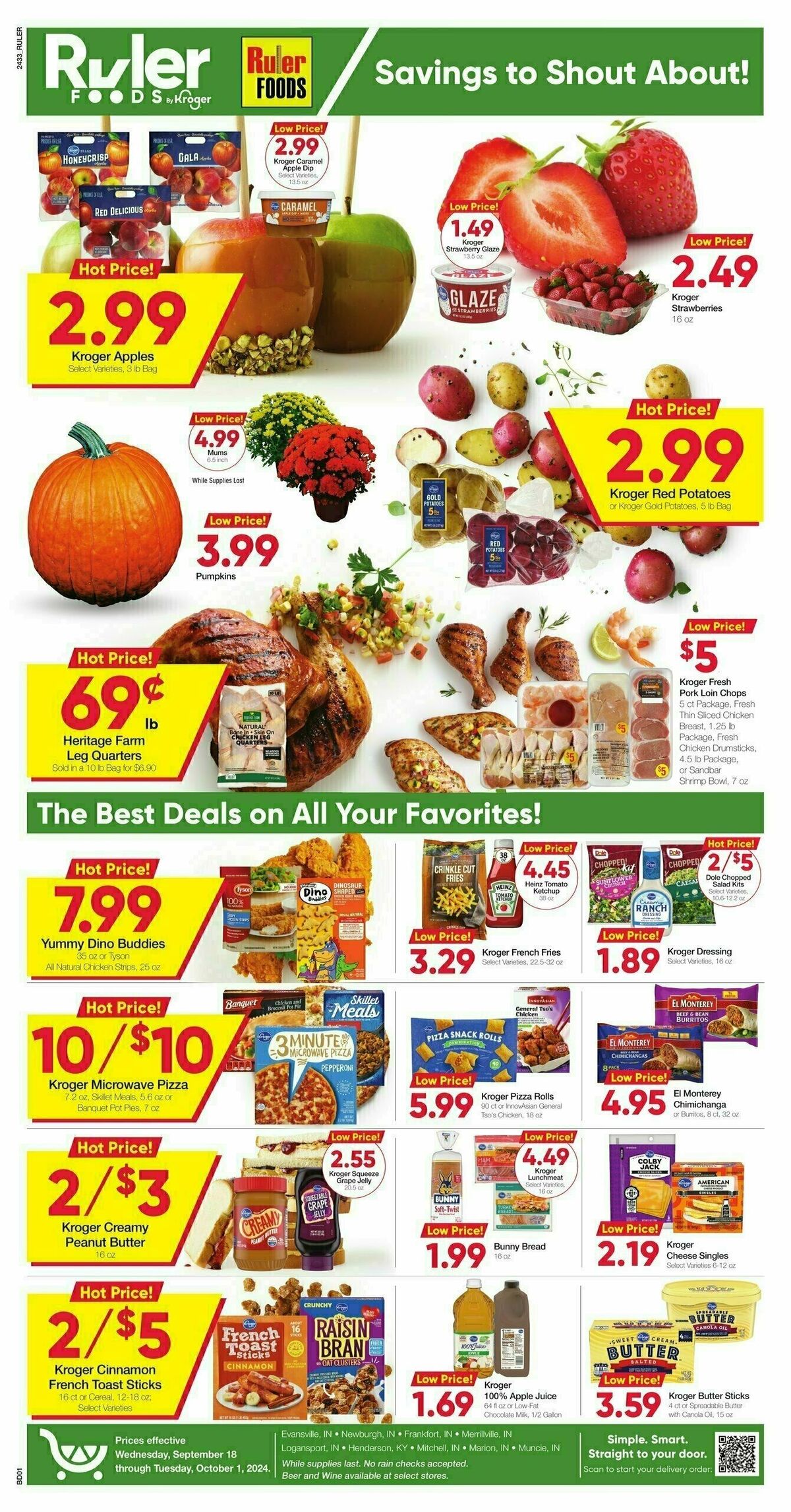 Ruler Foods Weekly Ad from September 18