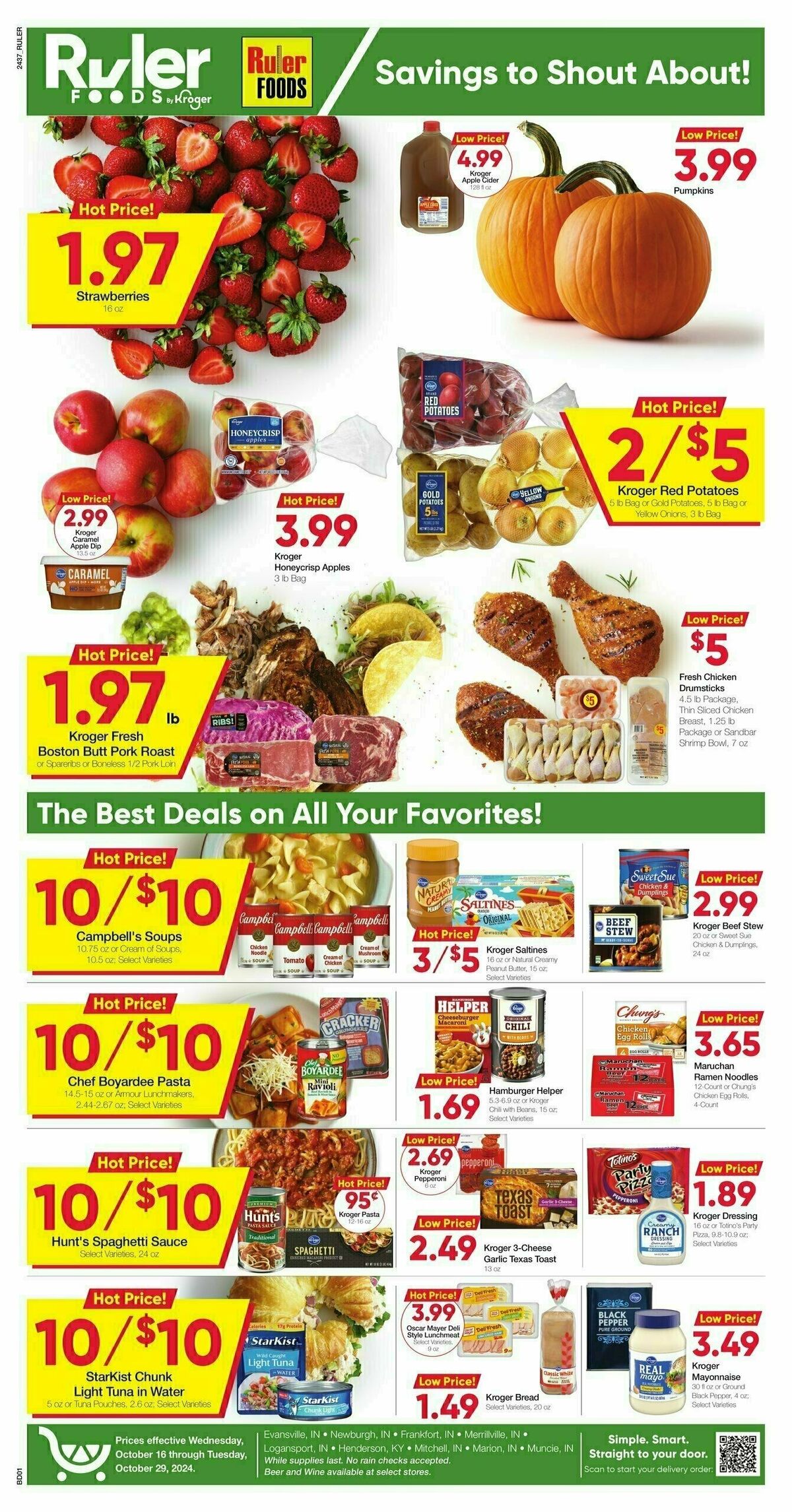 Ruler Foods Weekly Ad from October 16