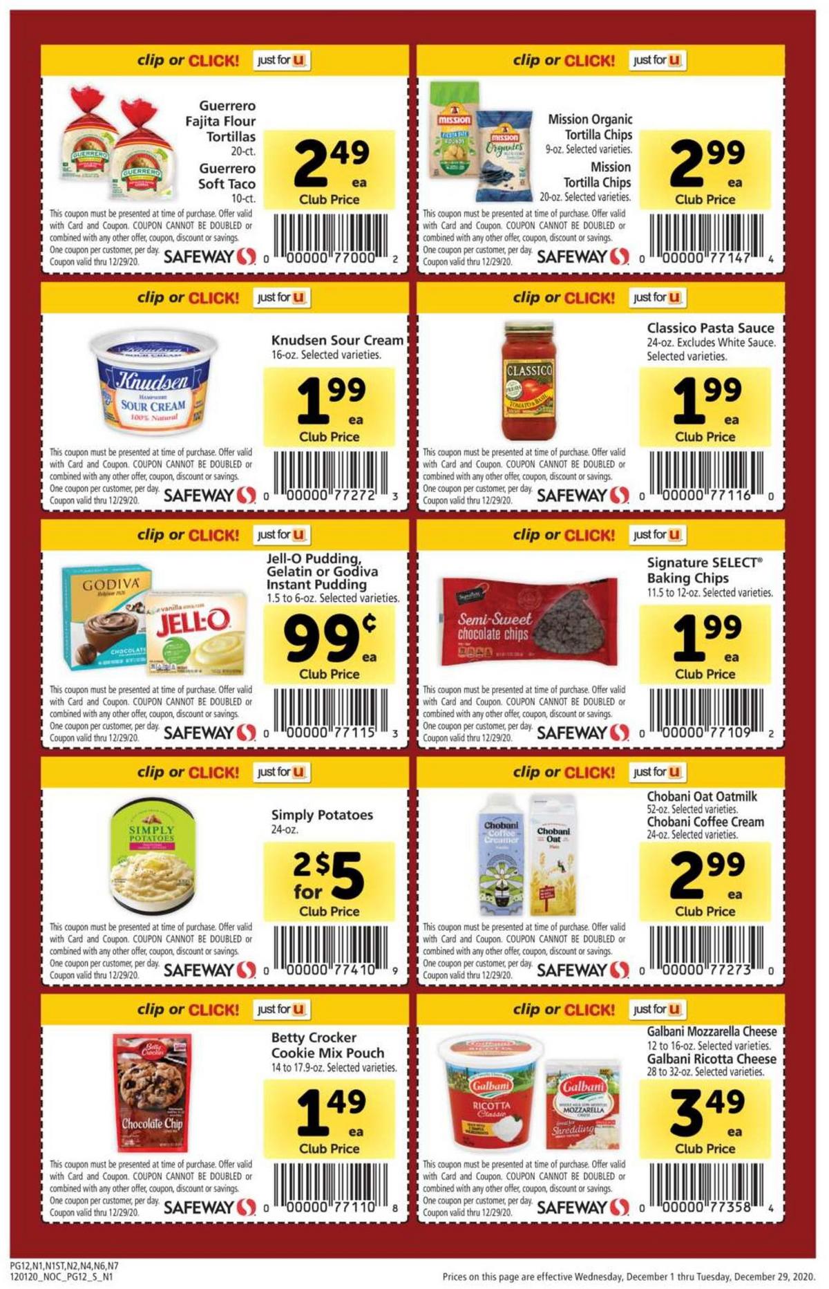 Safeway Big Book of Savings Weekly Ad from December 1