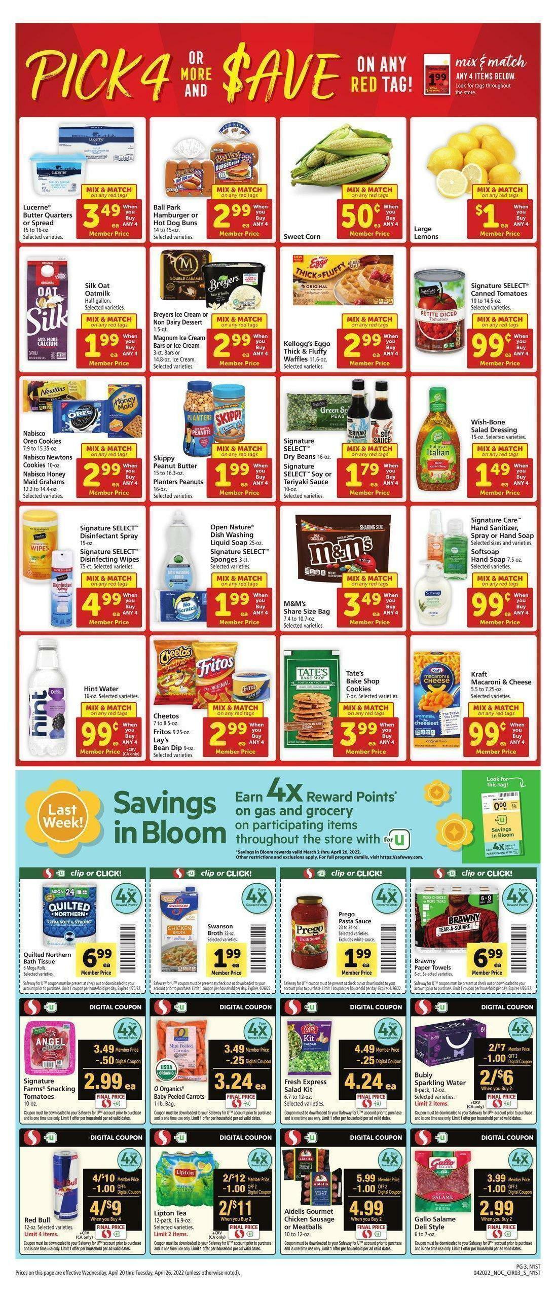 Safeway Weekly Ad from April 20