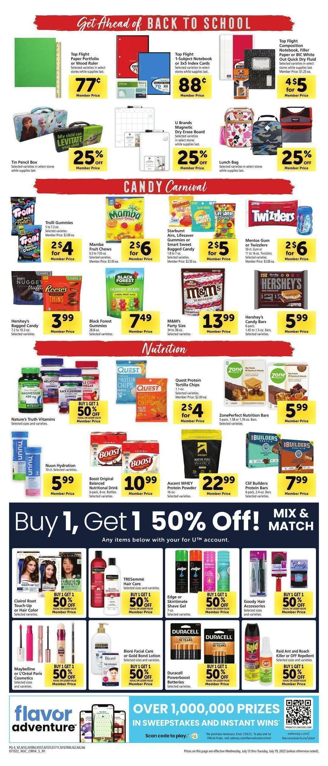 Safeway Weekly Ad from July 13