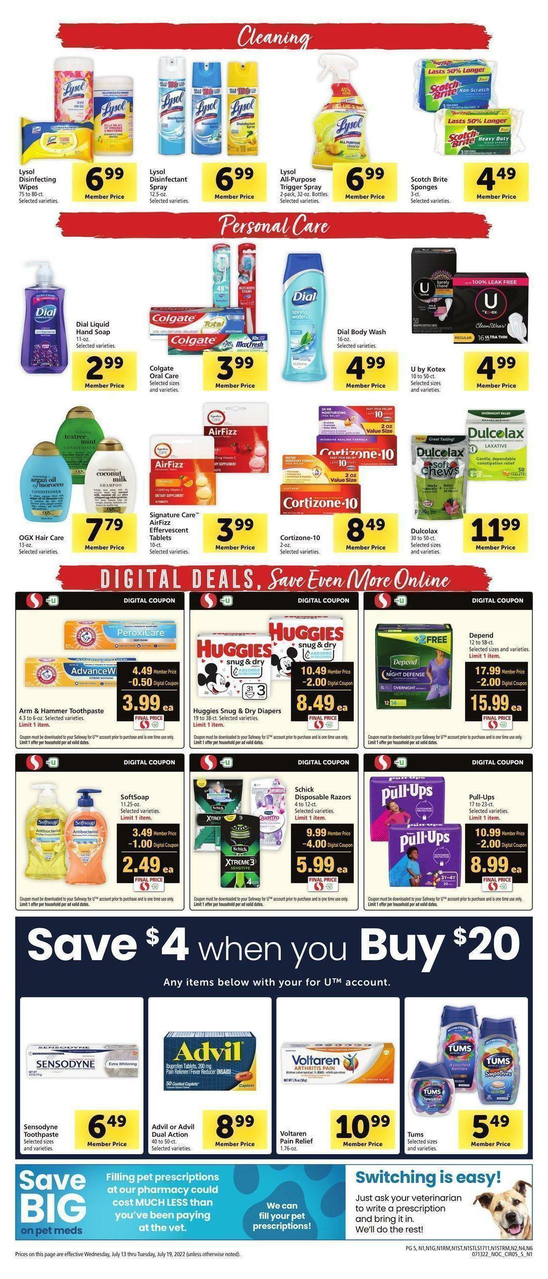 Safeway Weekly Ad from July 13