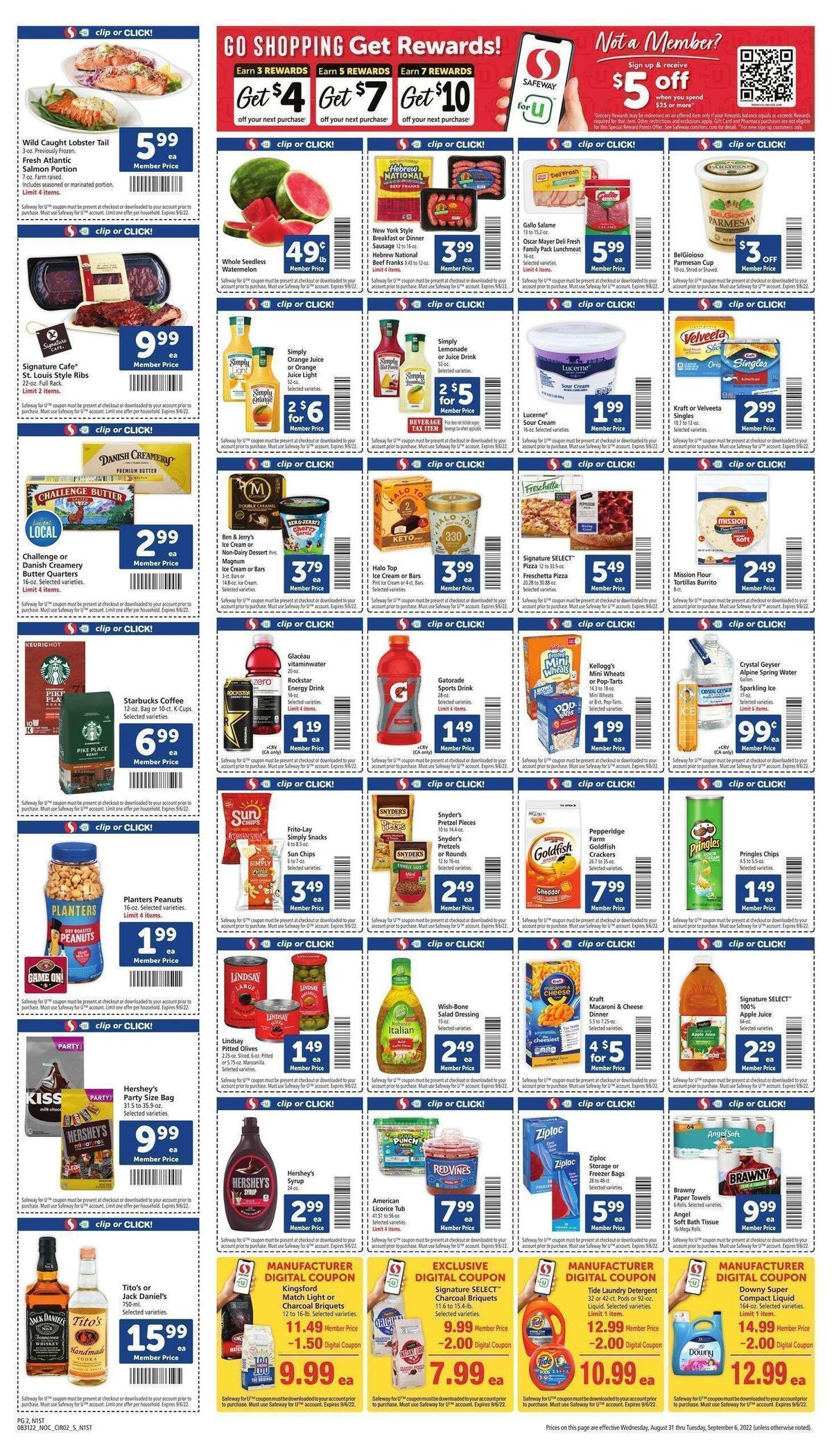 Safeway Weekly Ad from August 31