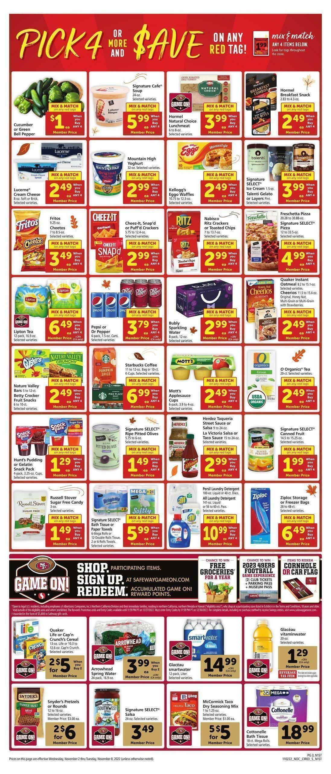 Safeway Weekly Ad from November 2