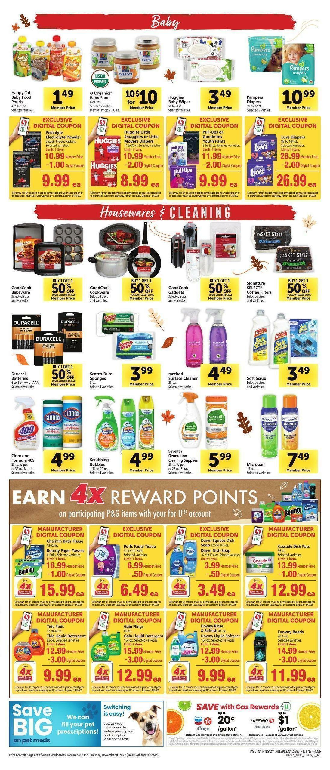 Safeway Weekly Ad from November 2