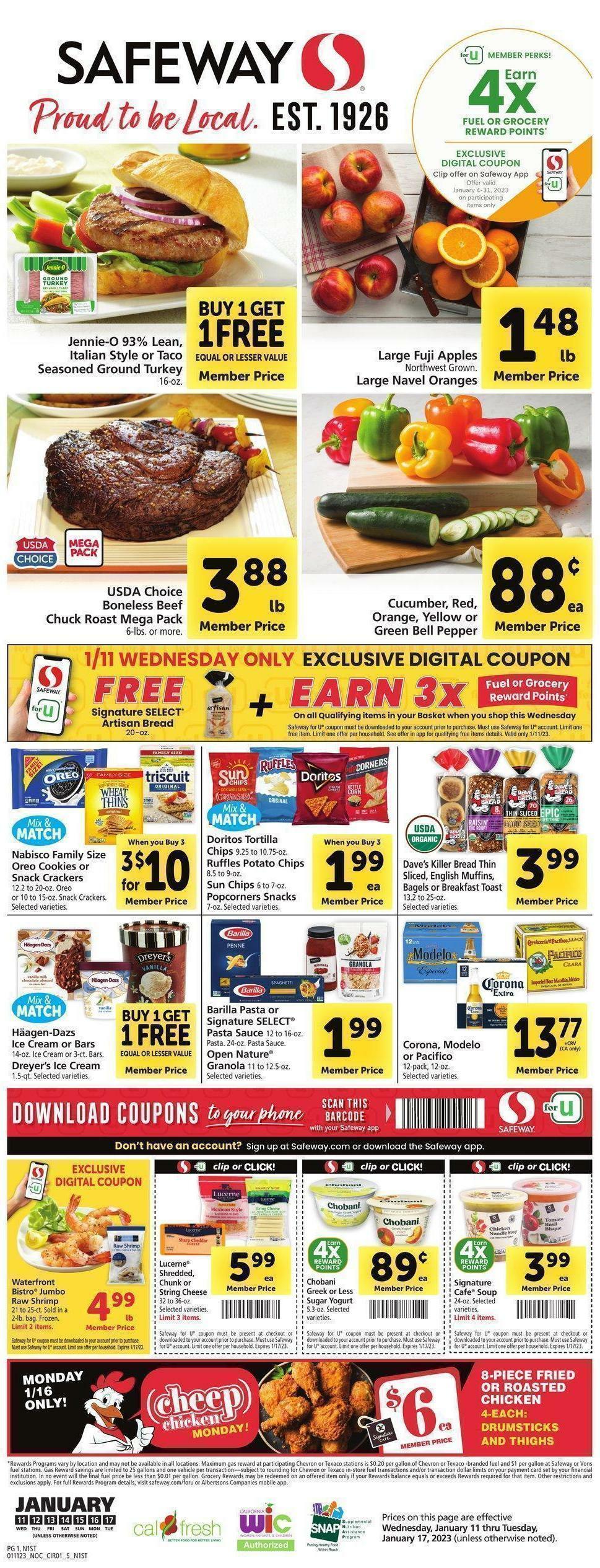 Safeway Weekly Ad from January 11