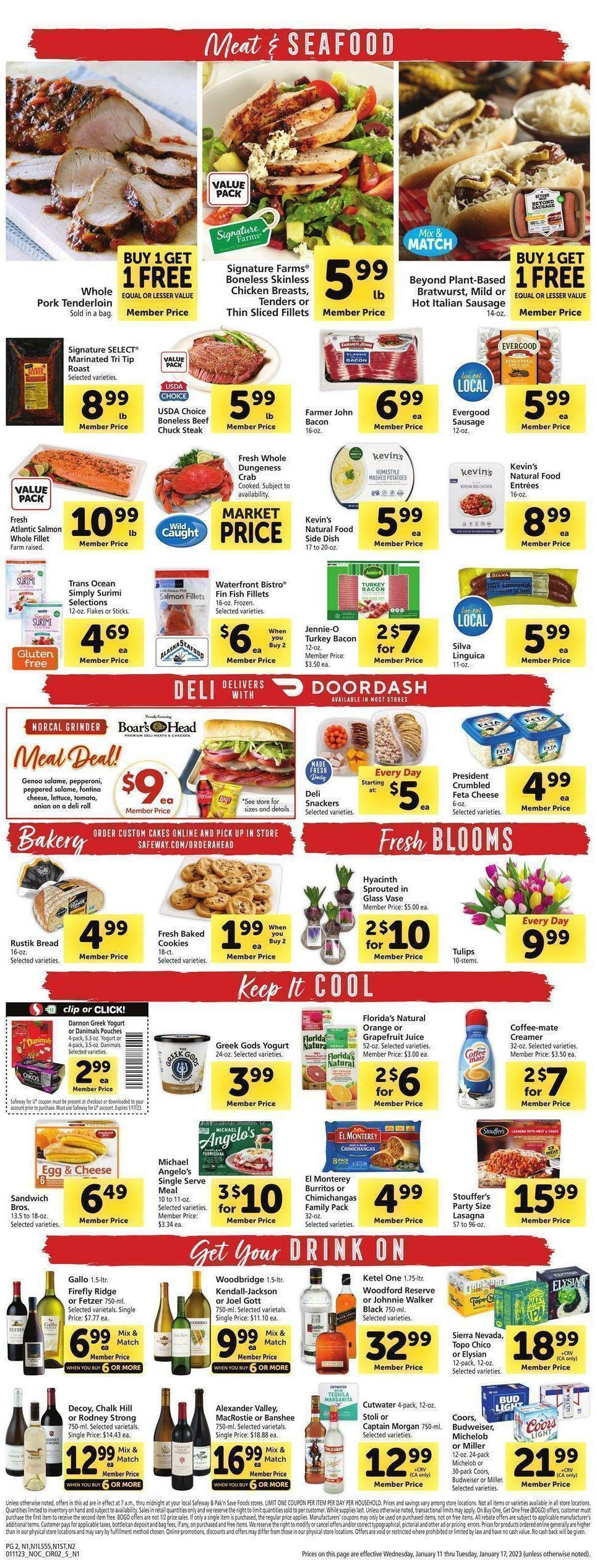 Safeway Weekly Ad from January 11