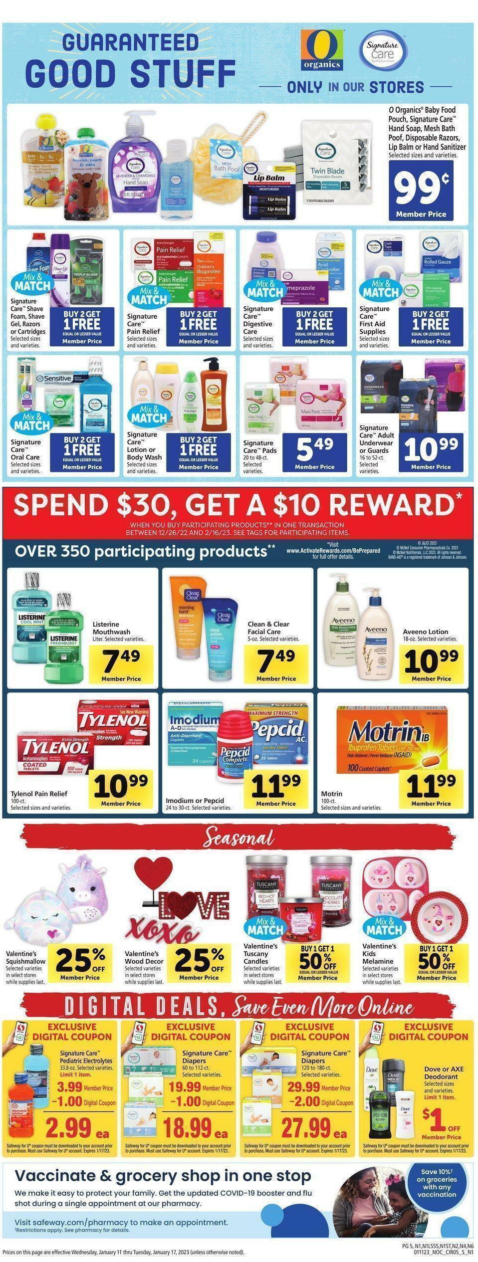 Safeway Weekly Ad from January 11