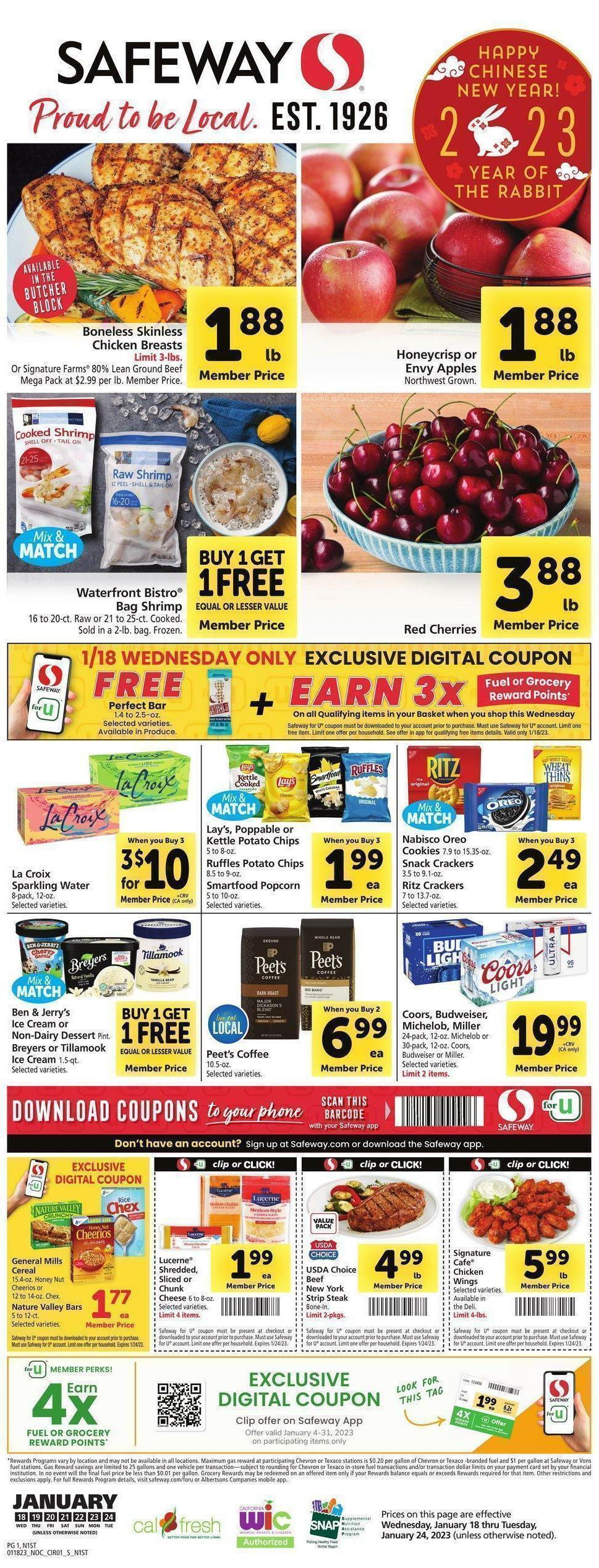 Safeway Weekly Ad from January 18