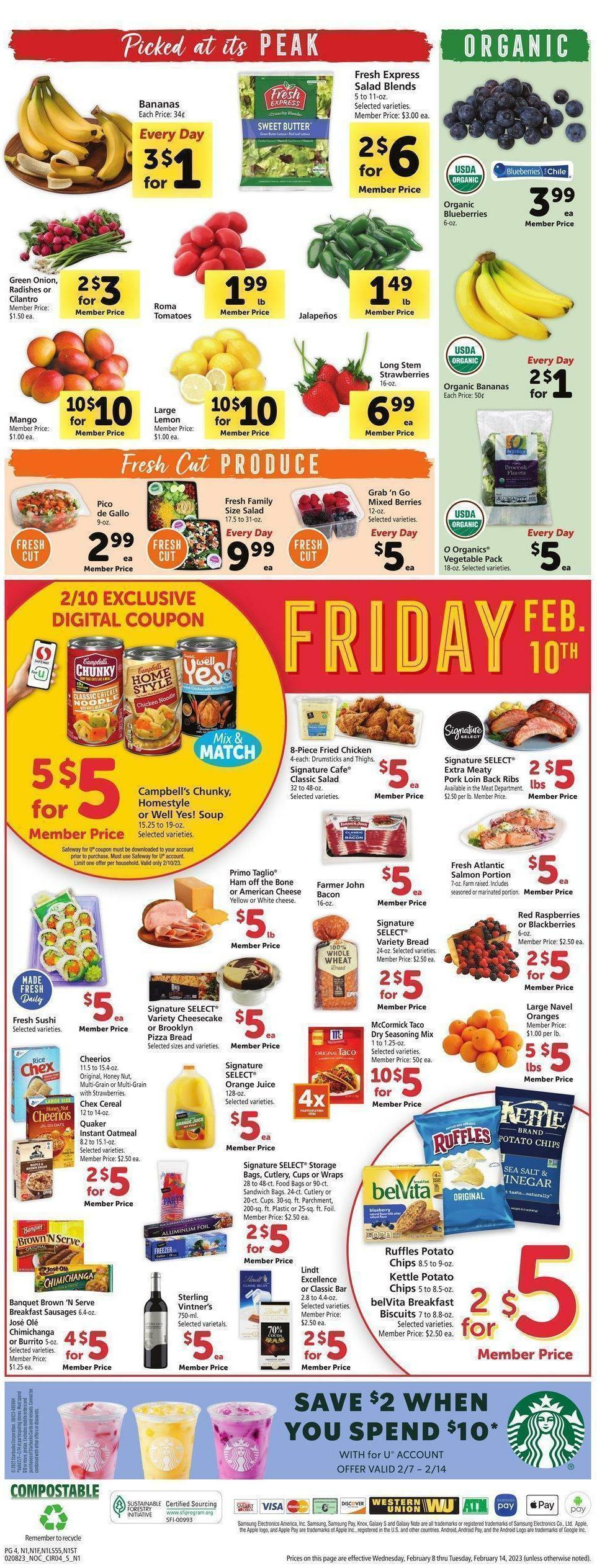 Safeway Weekly Ad from February 8