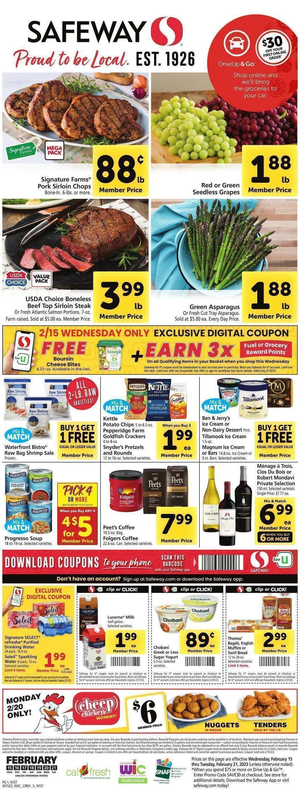 Safeway Weekly Ad from February 15