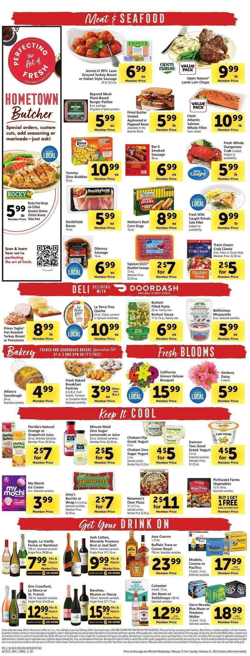 Safeway Weekly Ad from February 15