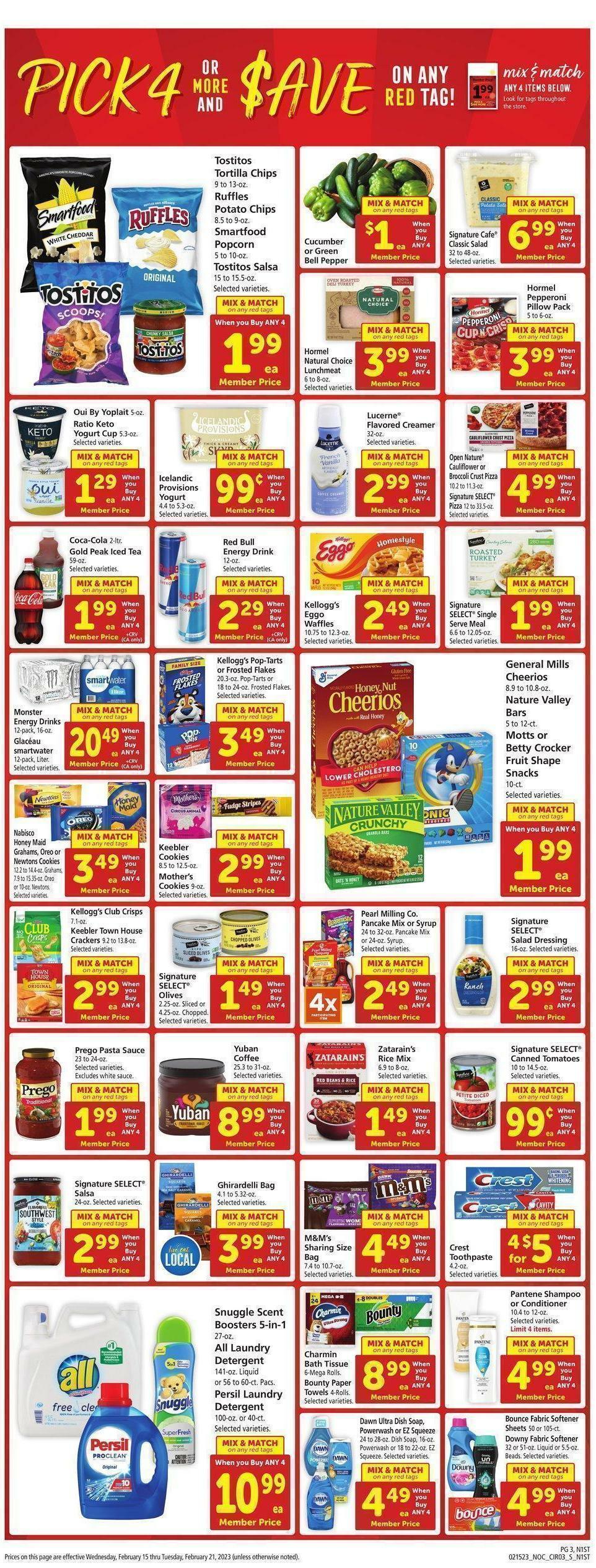 Safeway Weekly Ad from February 15