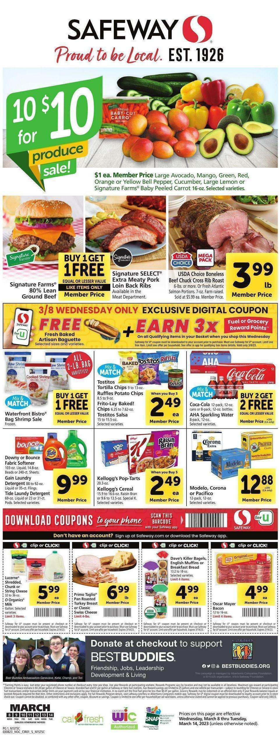 Safeway Weekly Ad from March 8