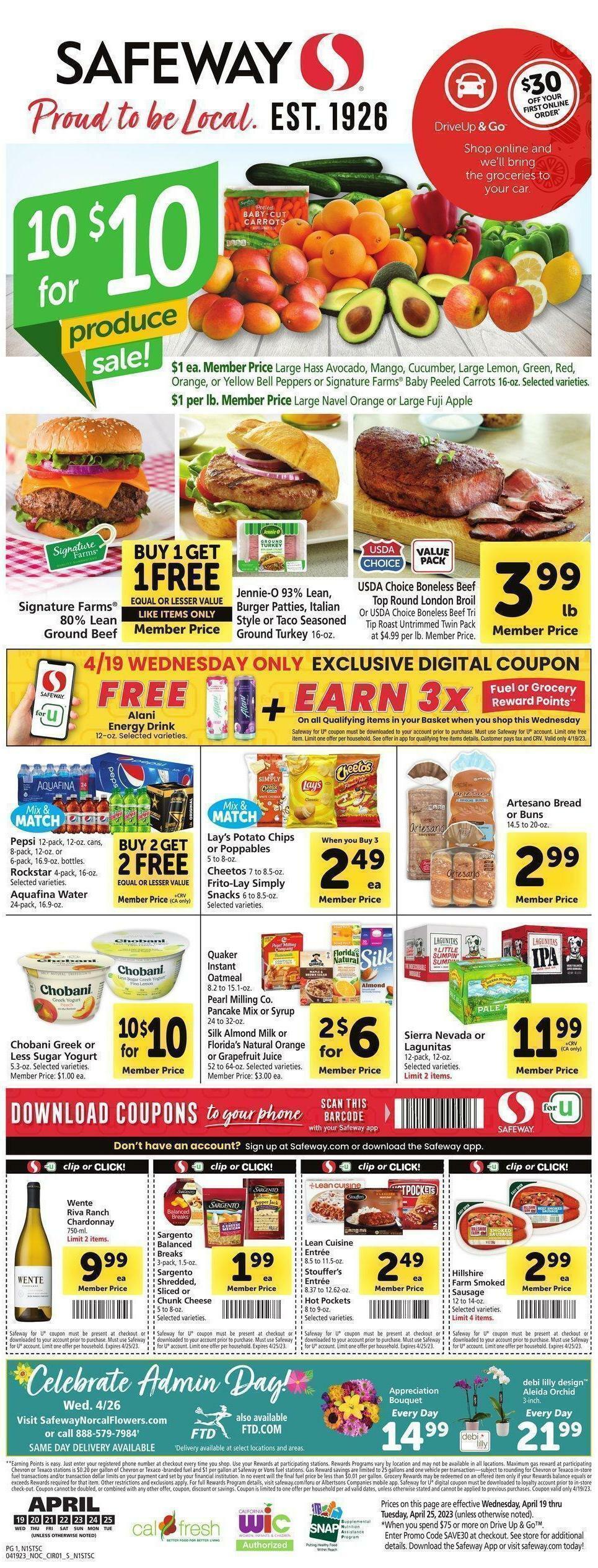 Safeway Weekly Ad from April 19