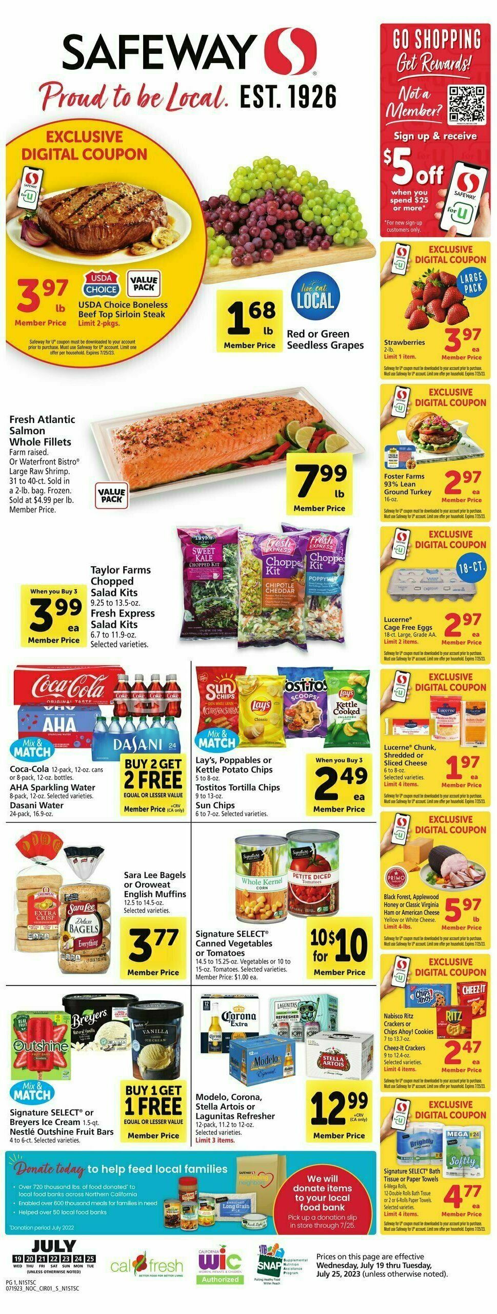 Safeway Weekly Ad from July 19